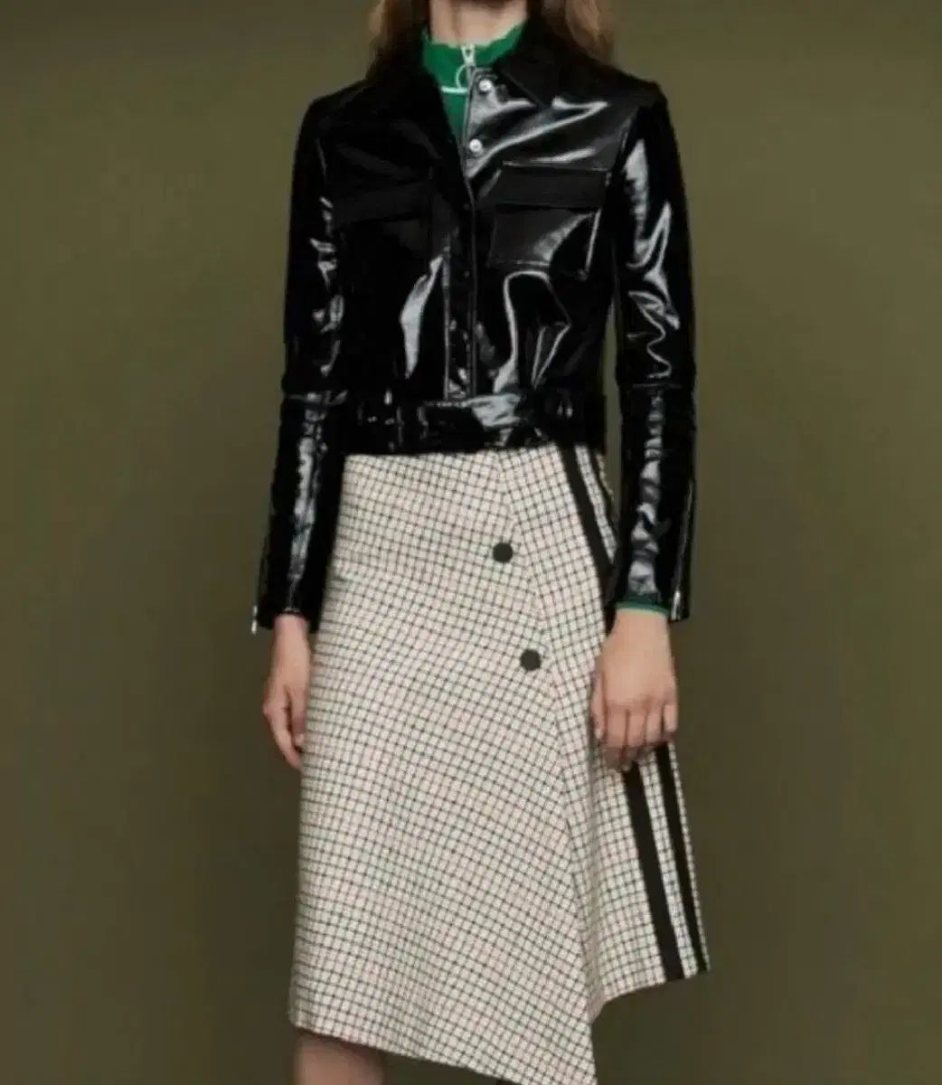 マージュ CHECK ミディ スカート