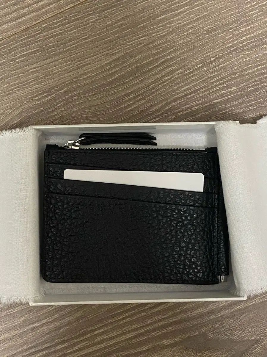 メゾンマルジェラ フォースティッチ マネークリップ カードウォレット ブラック