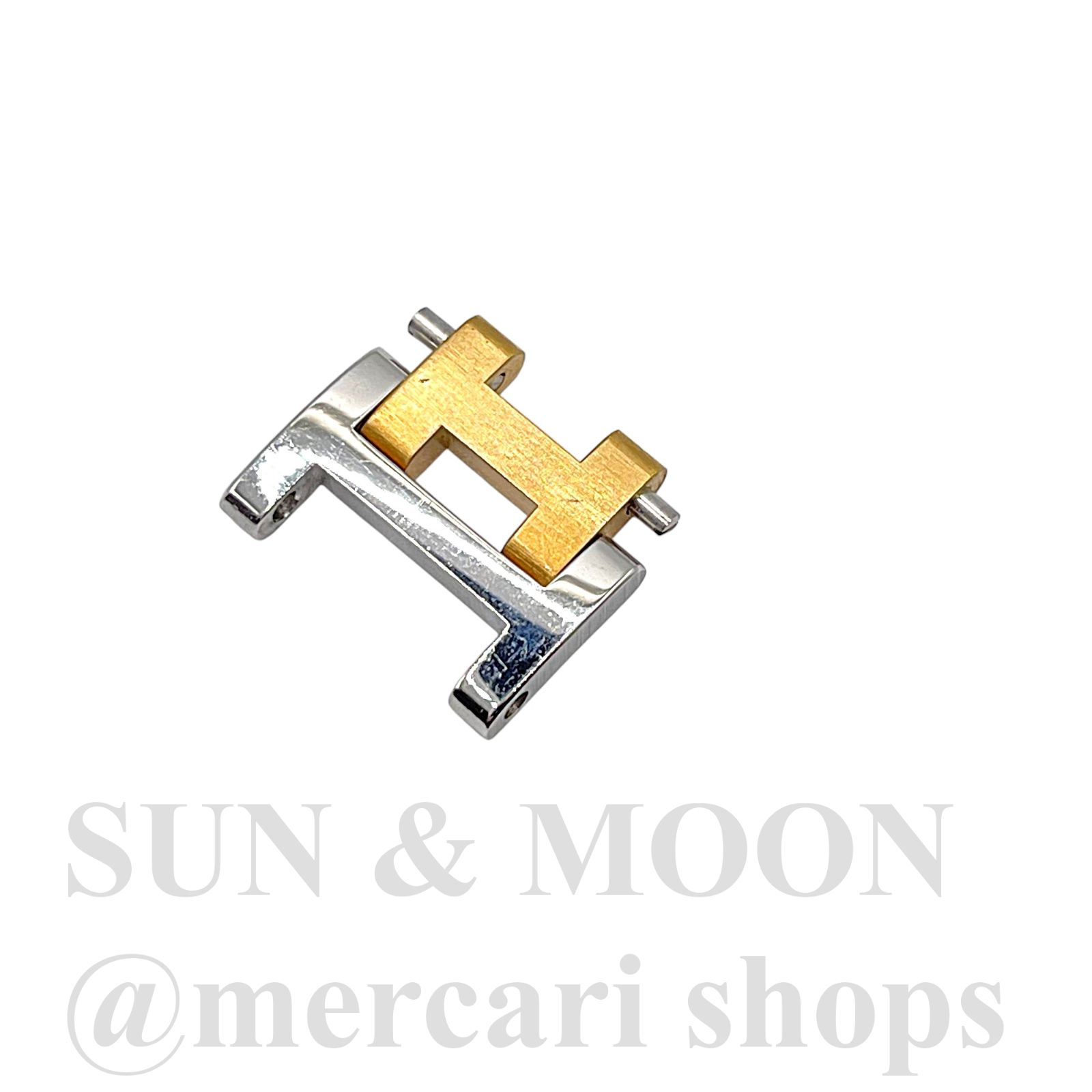 HERMES エルメス Hベルト コマ 横幅 17mm クリッパー 腕時計 コンビ