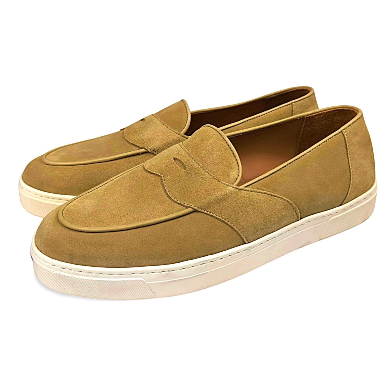 スエードローファー ベージュ