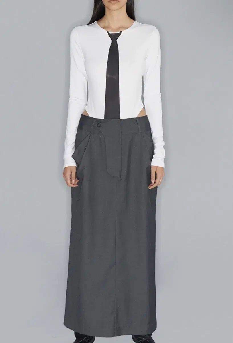 openyy オープンワイワイ FLY OUT MAXI SKIRT GREY