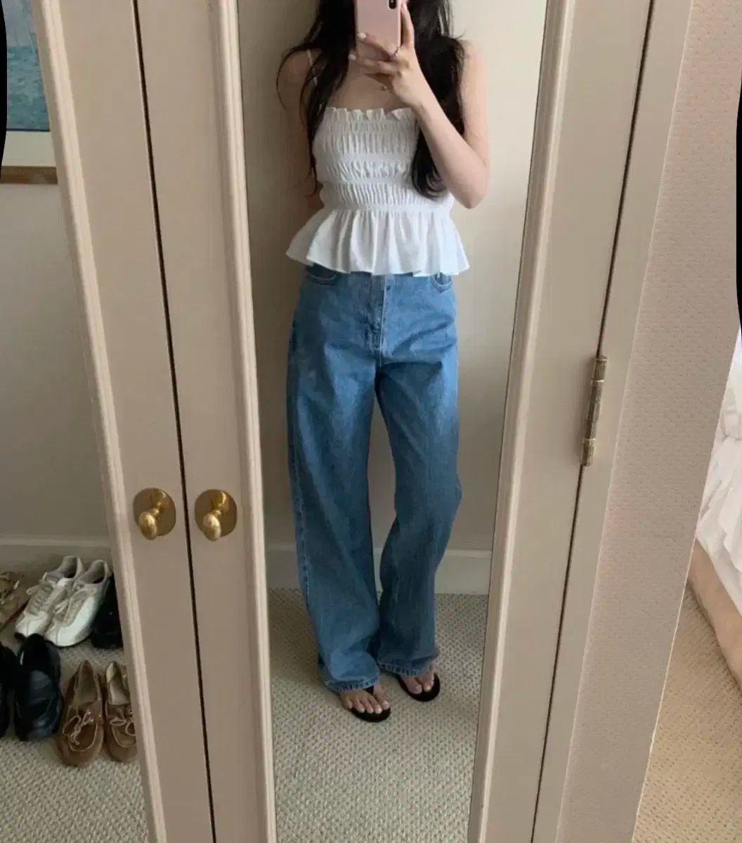 タグ The wish リズ LIZ leeds tone denim 톤 デニム M