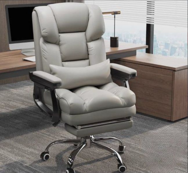 快適に座れるオフィスチェア リクライニング な書斎用ソファ 背もたれ付きの事務椅子 昼寝用の回転椅子