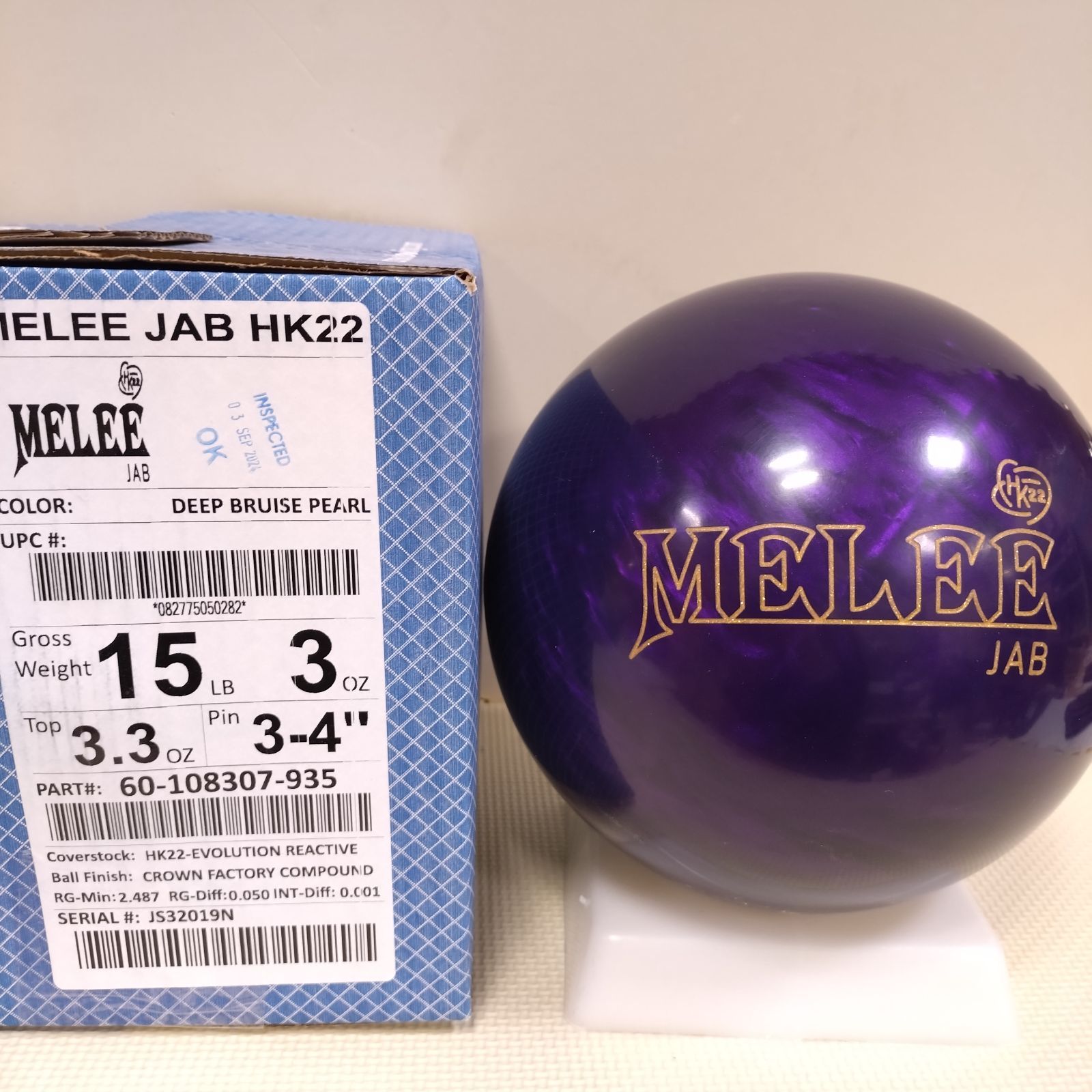 【新品】ブランズウィック　メーリージャブHK22 15P メーリージャブHK22 ブランズウィック新品ボウリング15P