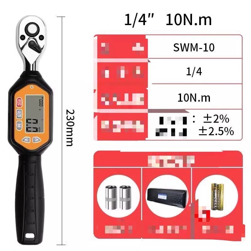 大好評 デジタルトルクレンチ 60N 小型 デジラチェ ラチェットタイプ用 ミニレンチ プリセット型 双方向 ラチェットヘッド 付き