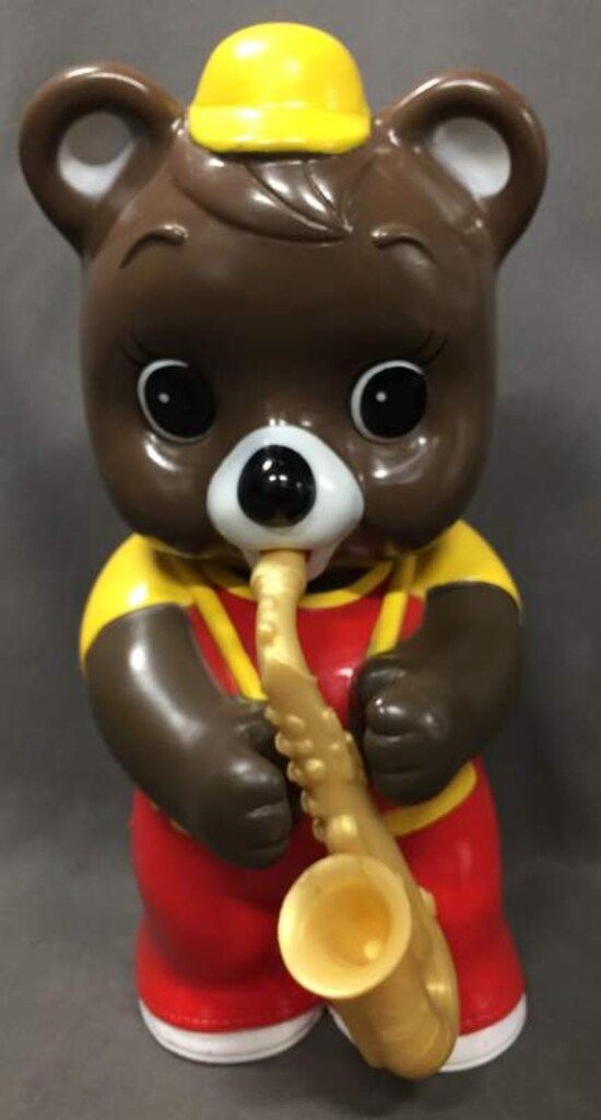 拓殖銀行 貯金箱 たくちゃんサクソフォンカウンターサイズ 250㎜