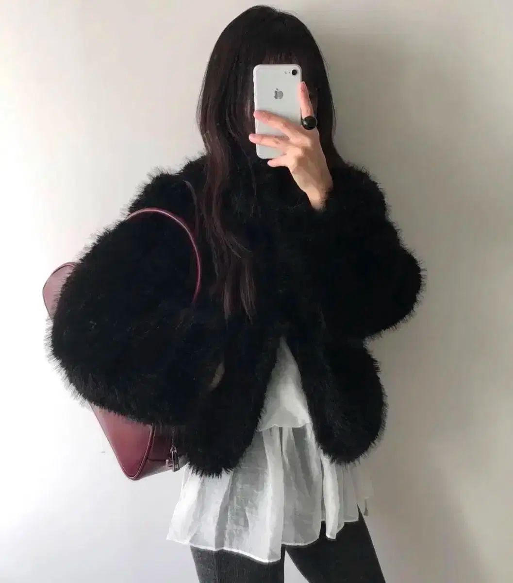 ヒービーフォー ファージャケット ブラック