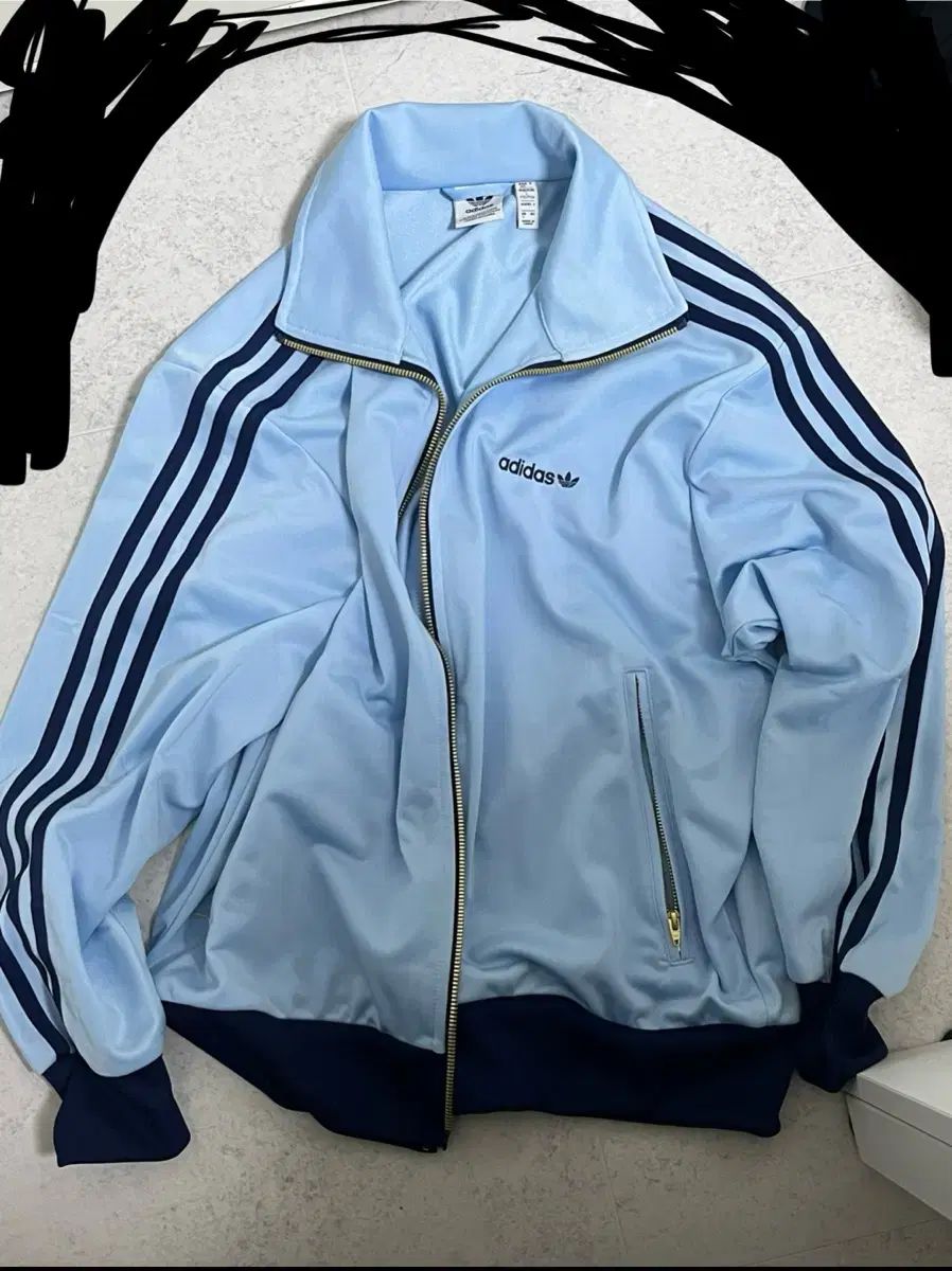 アディダス ファイヤーバード ジャージ トラックジャージ クリア スカイ