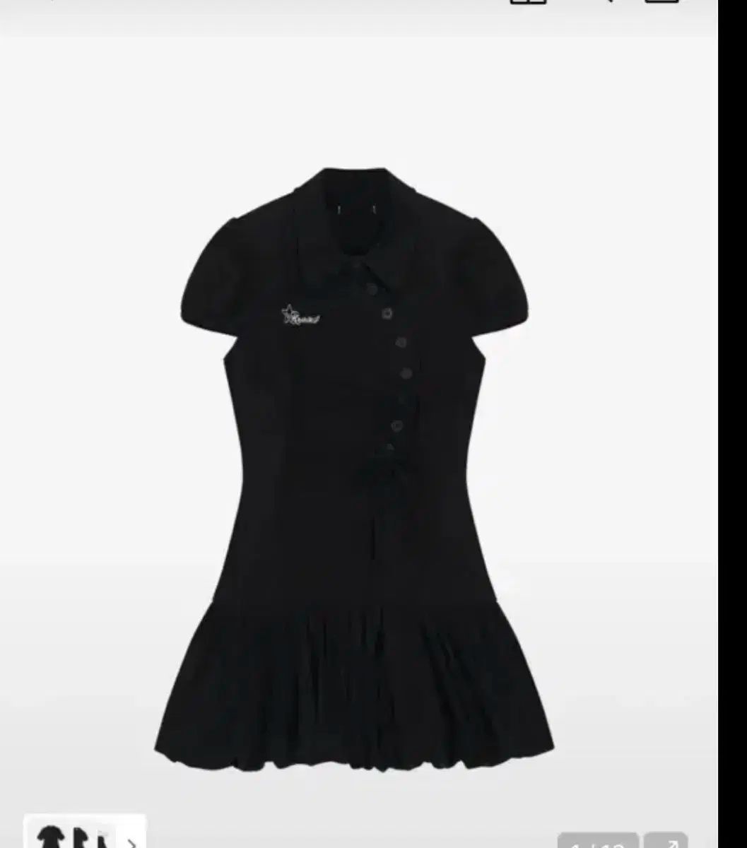 カシコ パフ プレ ミー ミニ ドレス ONE PIECE ブラック s