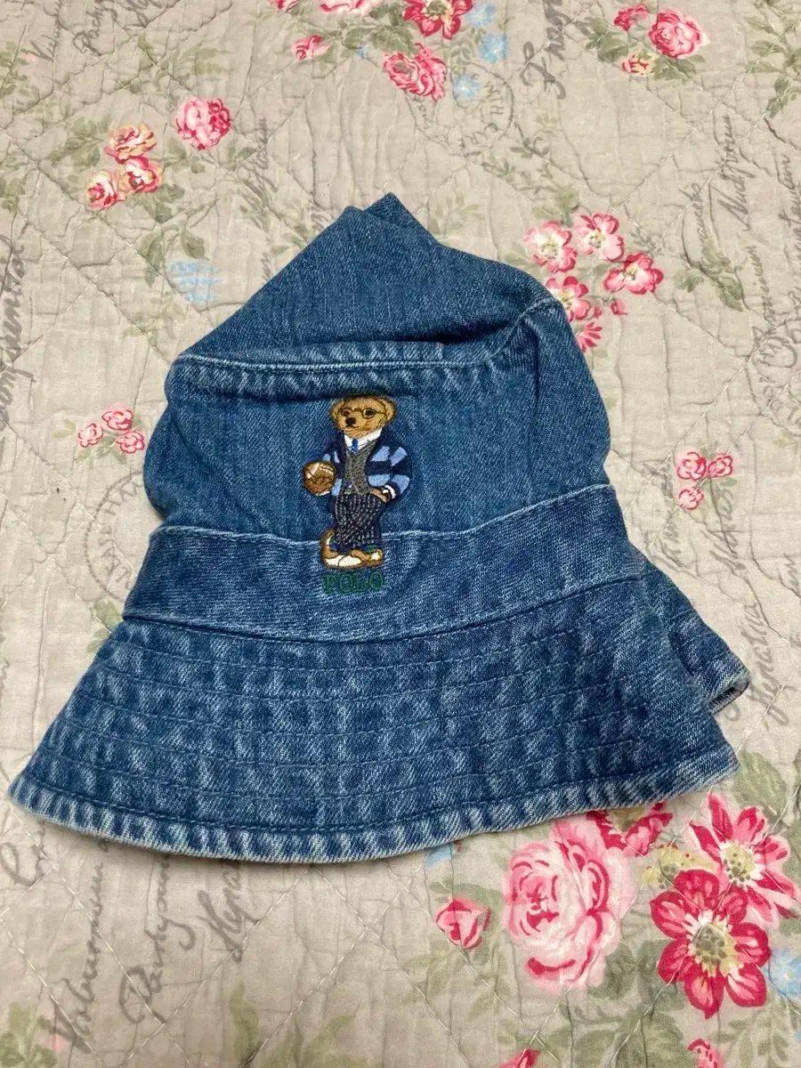 ポロベア クマ バケットハット 帽子 デニム L XL