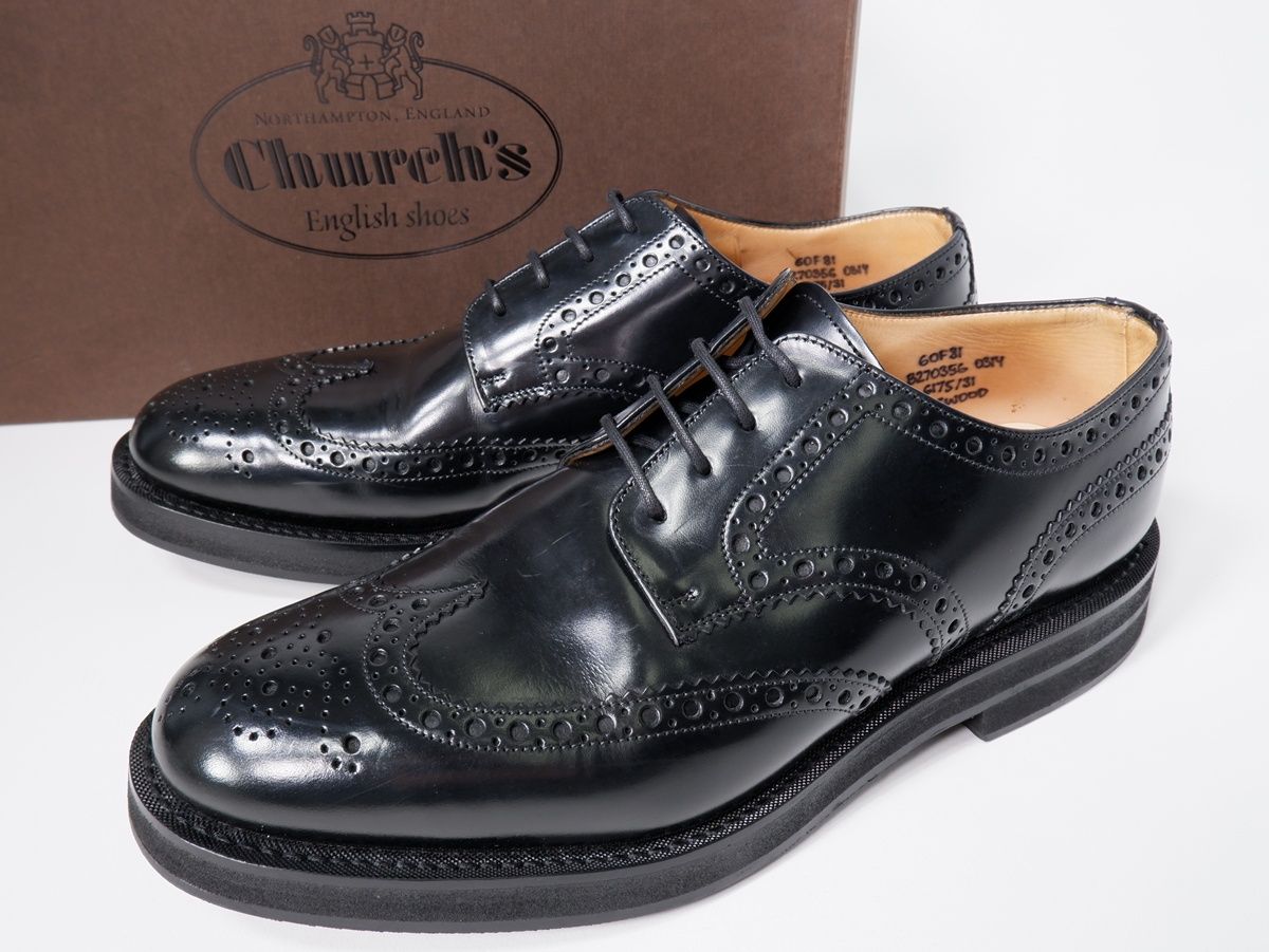 Church sチャーチ LINGWOOD ウイングチップ メダリオンシューズ 60F UK6 MFWA79797