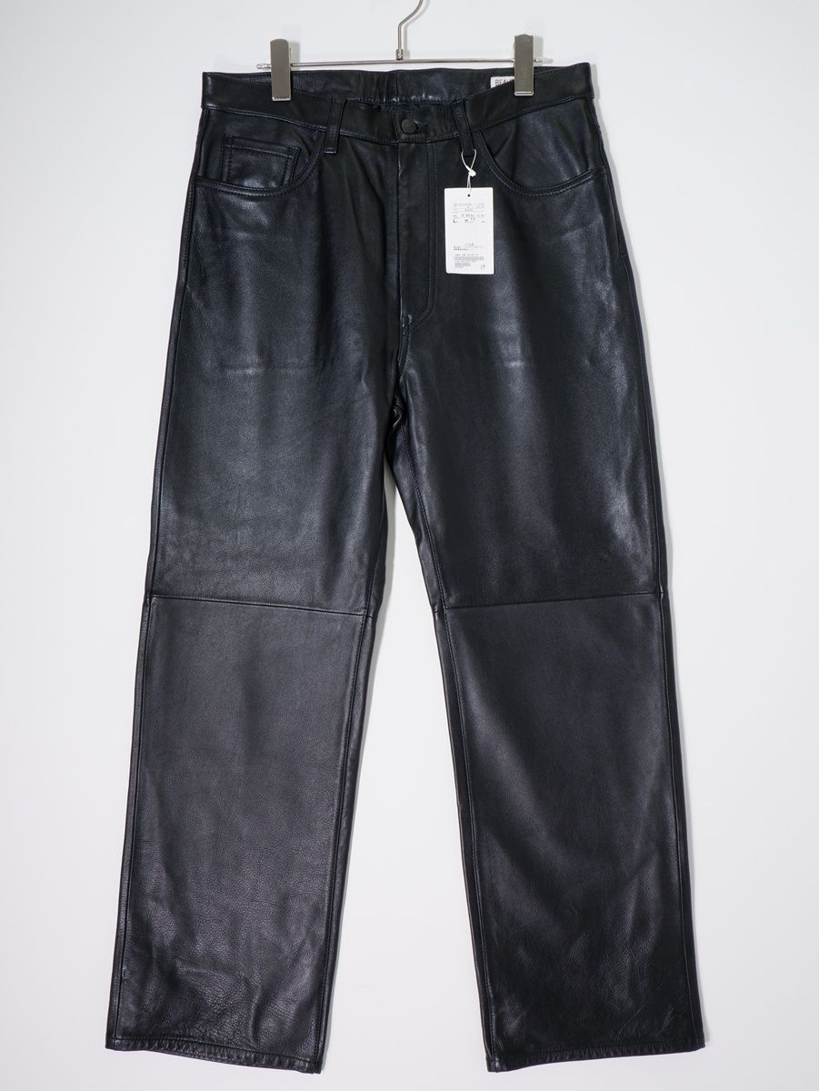 BEAUTY-YOUTHビューティー-ユース 2025AW MZK COW LEATHER 5P カウレザー 5P パンツ W32 MPTA79850