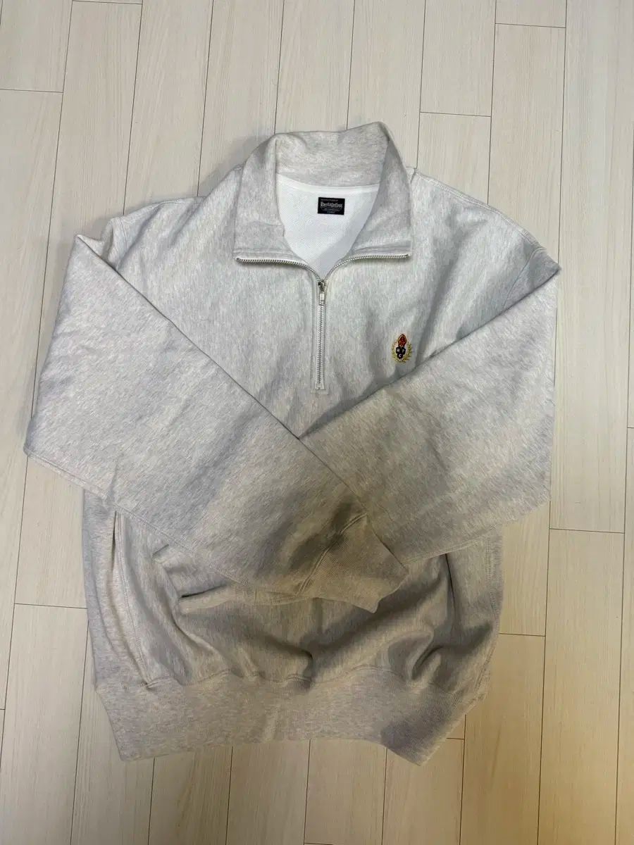 HERITAGE FLOSS ハーフジップ グレー XL