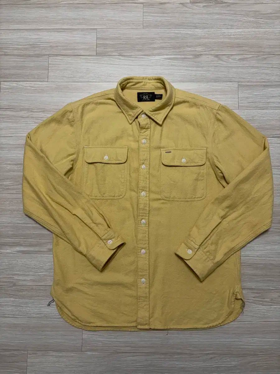 RRL ダブルアールエル RRL ブラシ シャモア ワークシャツ L