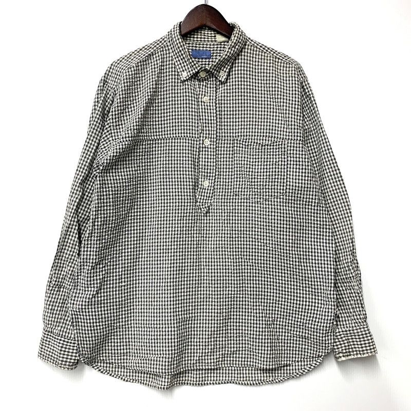 品 GOODENOUGH グッドイナフ SEERSUCKER PULLOVER L S SHIRT シアサッカー プルオーバー ロングスリーブ シャツ 長袖 トップス 146-251116-as-01-izu
