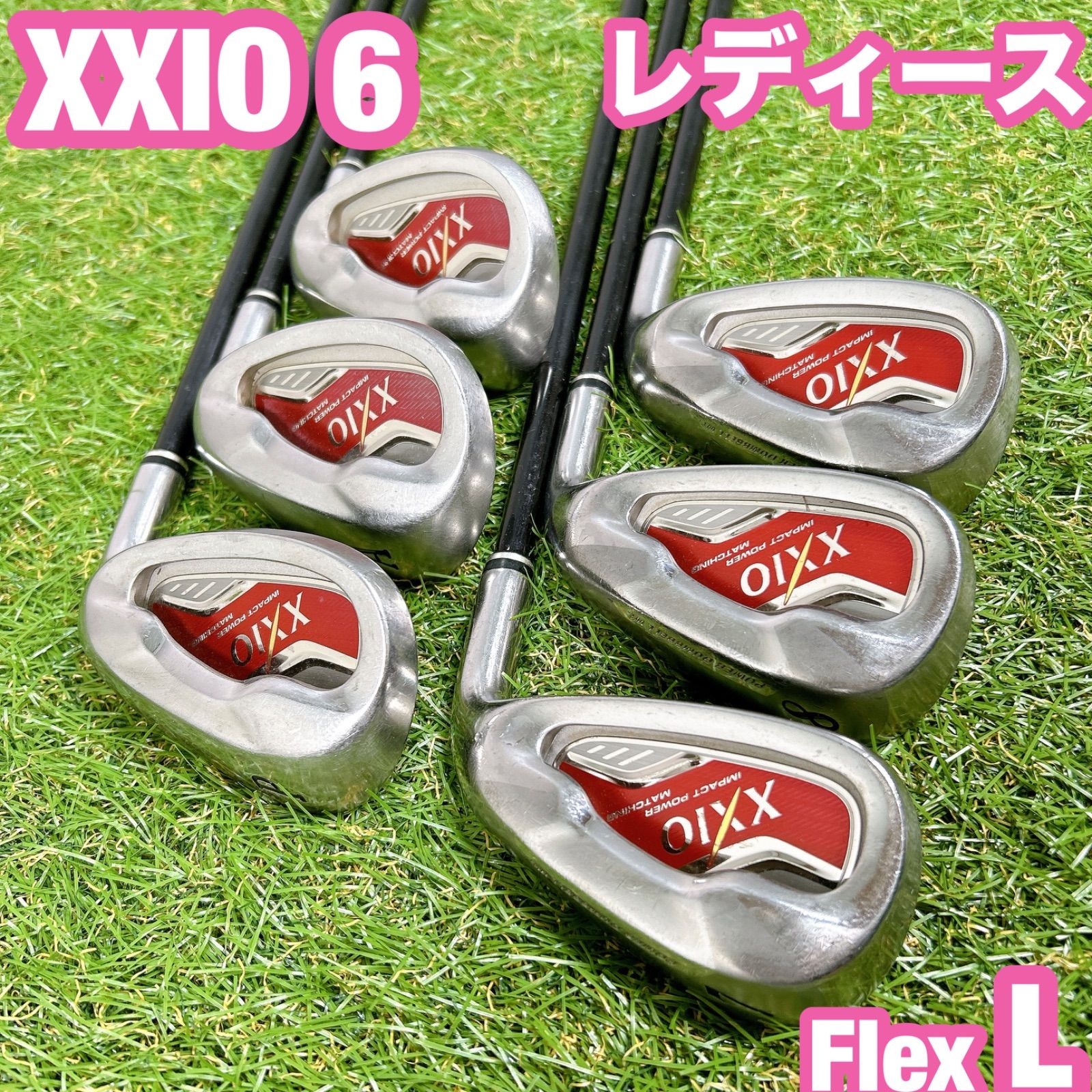 XXIO6 ゼクシオ MP600 レディース ゴルフ アイアン 女性 L レッド