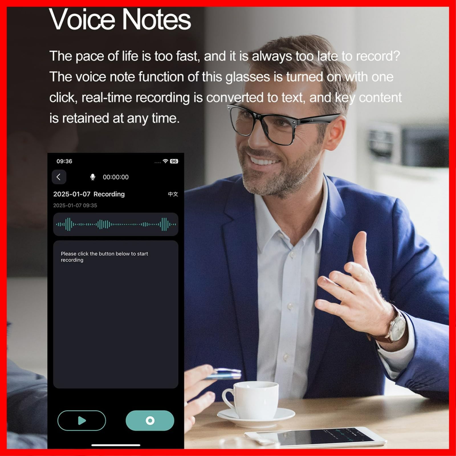 スマートAI翻訳メガネ134言語リアルタイム翻訳メガネブルーライトフィルター音楽プレーヤー女性男性ビジネス旅行のための言語翻訳者