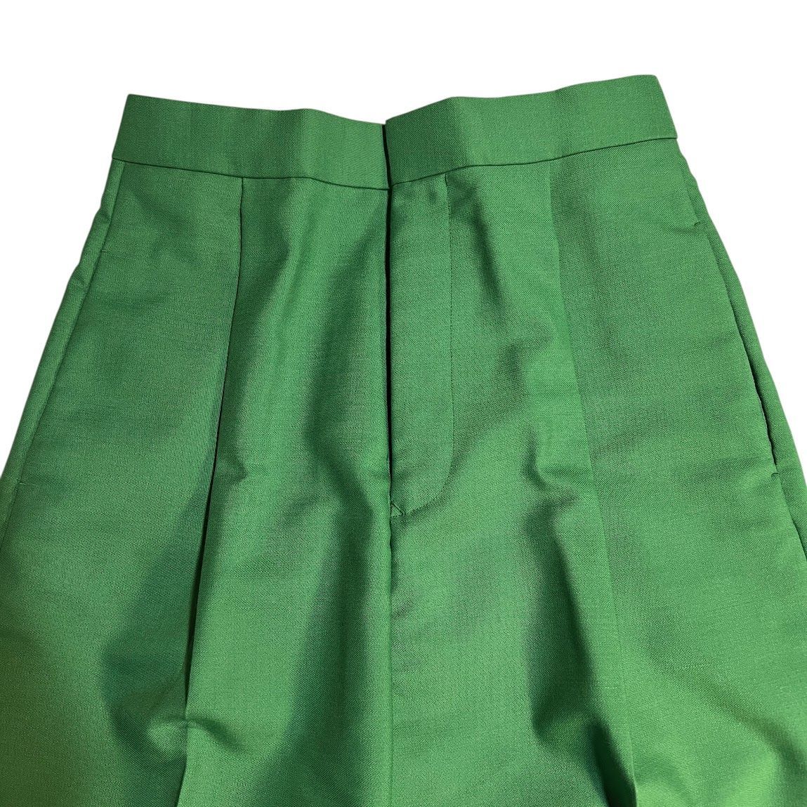 C404 Drawer ドゥロワー スラックス パンツ 長ズボン グリーン