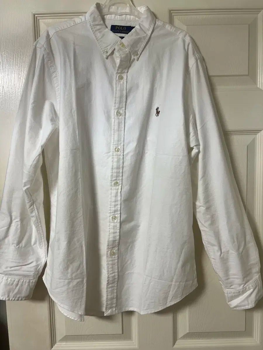 POLO RALPH LAUREN ポロラルフローレン 白 シャツ スリムフィット L NEW YORK ポロ ラルフローレン フラッグシップ ストア