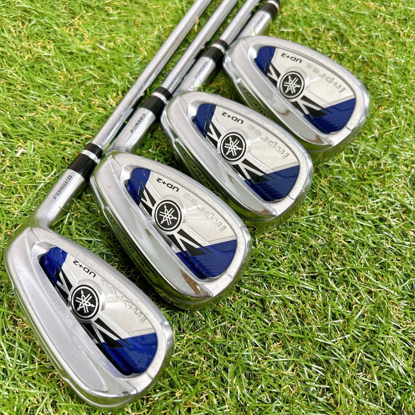 良品 9本 インプレス UD+2 ヤマハ メンズ ゴルフ アイアン R 初心者