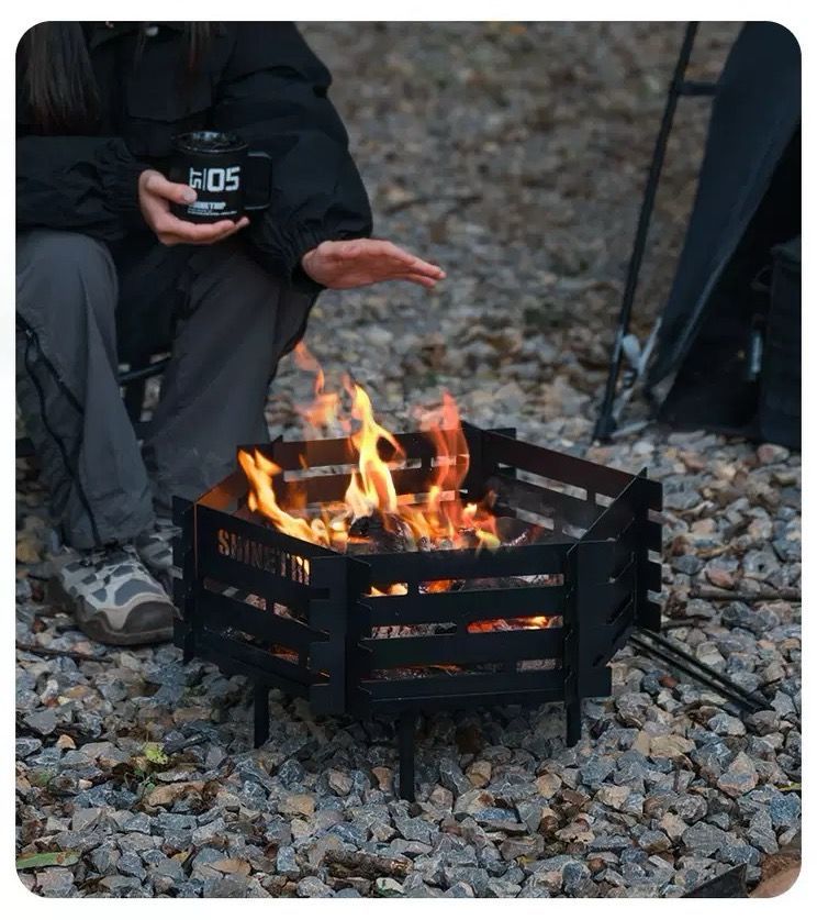 大好評 焚き火台 ファイアーディスク 無骨 鉄製品 オシャレ 焚火台 自宅 庭 家庭用 収納袋付き 安定感 落ち葉焼却 アウトドア キャンプ s02