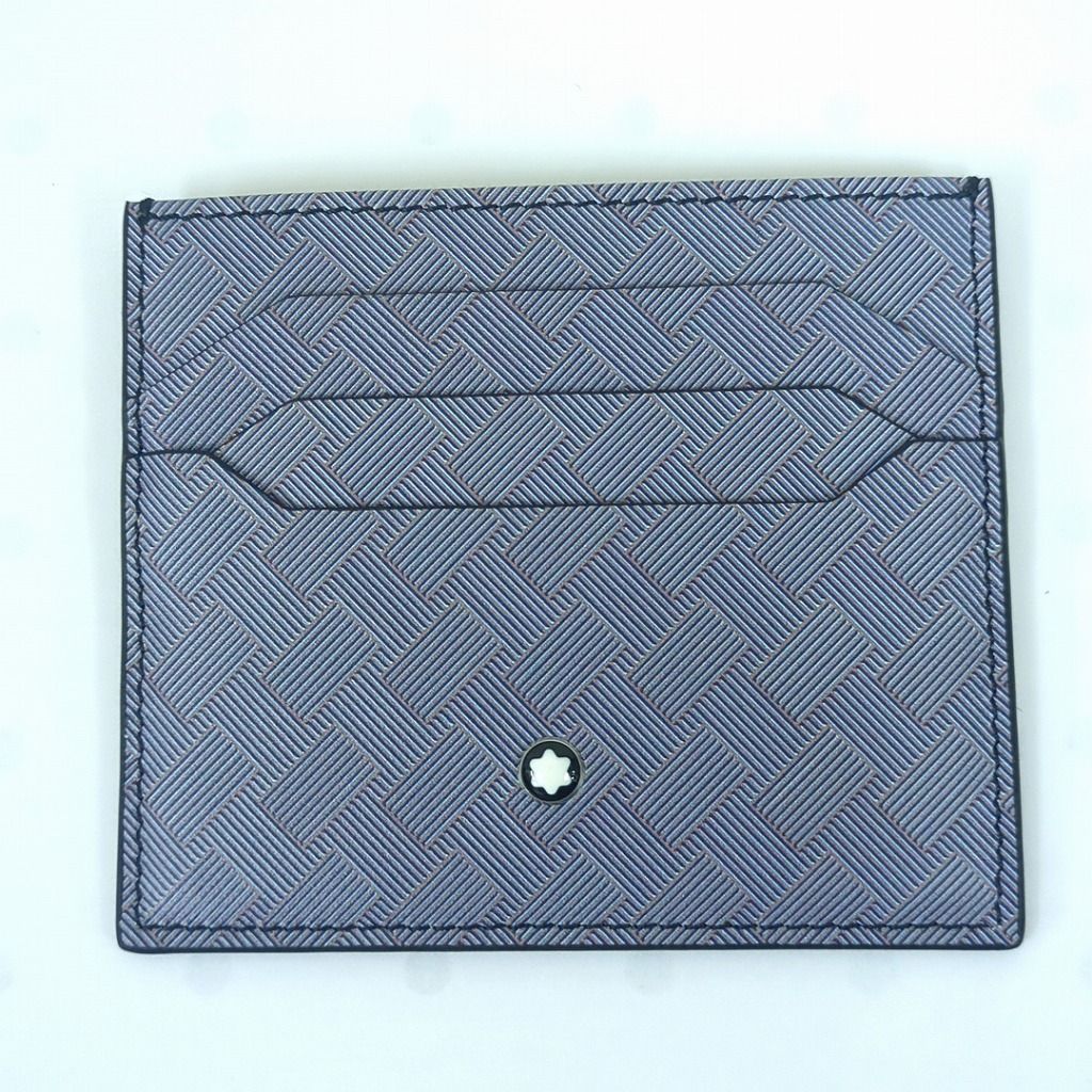 MONTBLANC モンブラン レザー カードホルダー ブラック ブルー系  