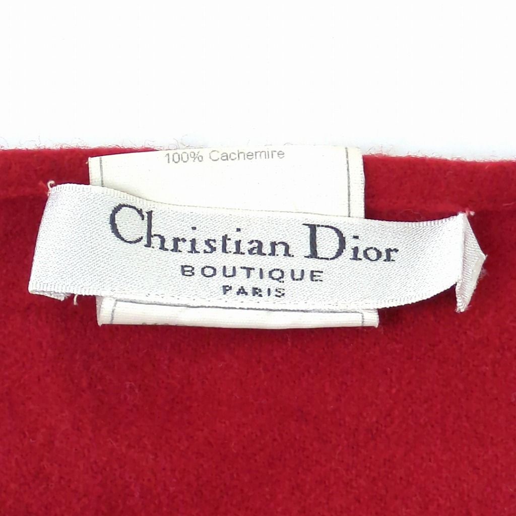 クリスチャンディーオル 100% カシミヤ マフラー レット フランス製
