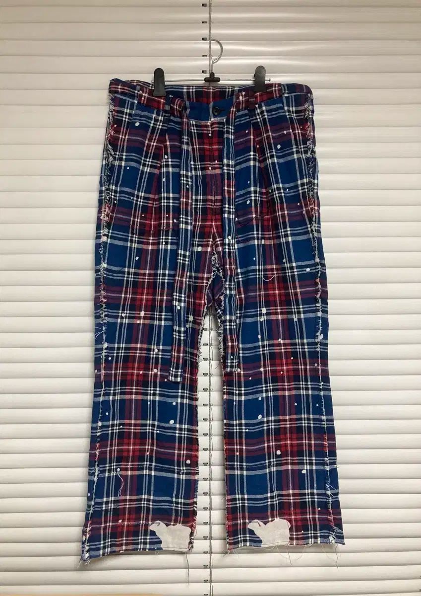 L シェブスキング プレイド パンツ