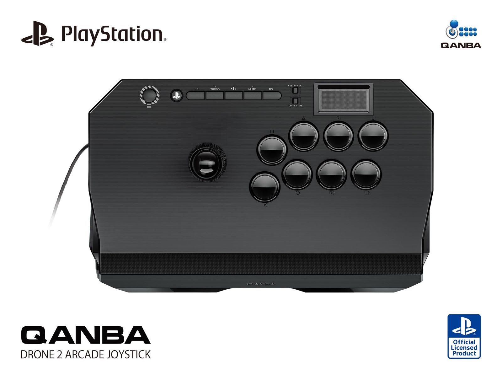 PlayStation 日本 公式ライセンス商品 Qanba Drone 2 Arcade Joystick クァンバ ドローン 2 アーケード ジョイスティック PlayStation 5 PlayStation 4 PC 本格的なアケコ