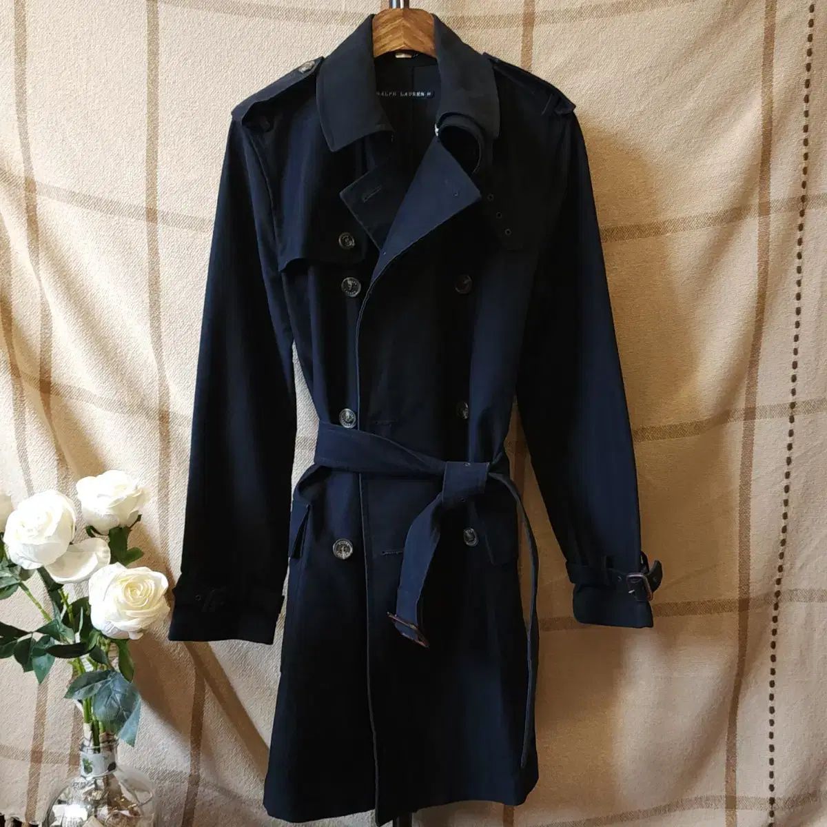 ポロラルフローレン トレンチ コート モールスキン ネイビー 10