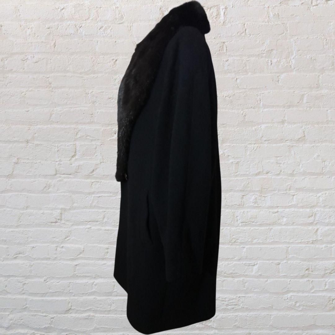 FUTURA フューチュラ リアルファーカラー付き コート 黒 M - メルカリ