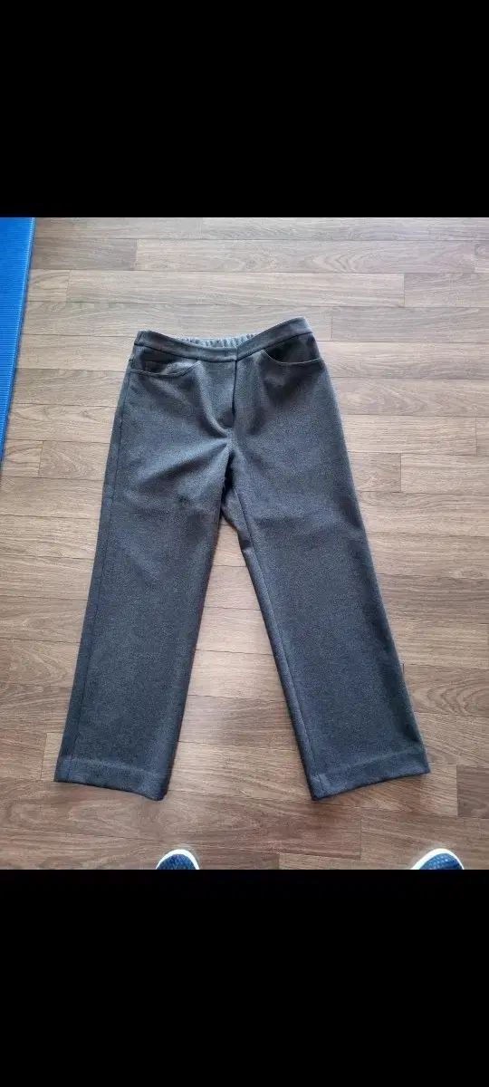 キム ヨンジュ グレー ワイド スラックス パンツ 77 88