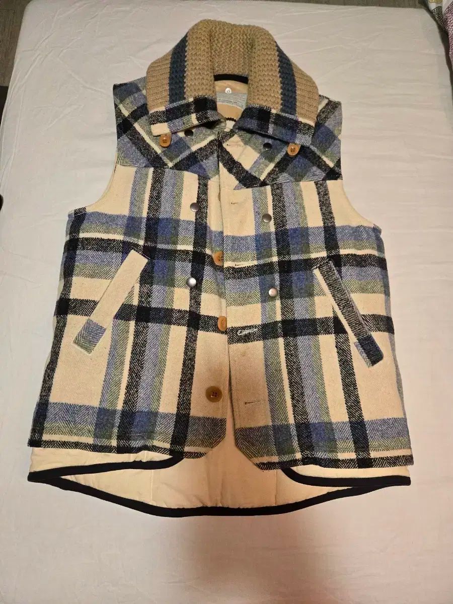 Kolor チェック ダウンベスト ベスト 2つ 連結 s サイズ