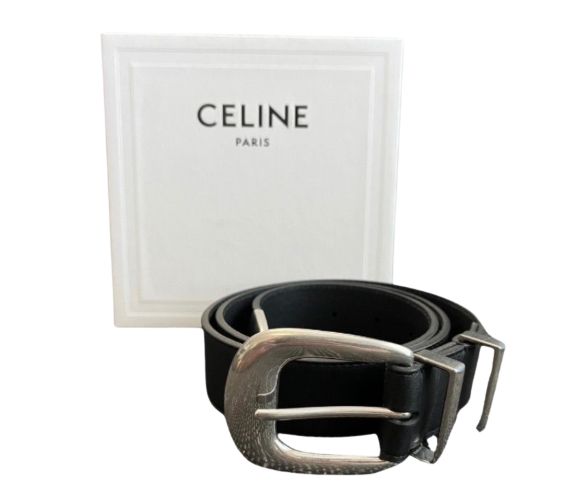 CELINE サンチェロンストラップ付きウエスタン9 ベルト 90 CELINE サンチュロンストラップ付きウエスタン 35MM ベルト - メルカリ