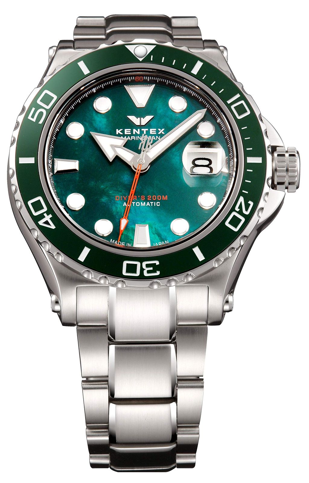 ケンテックス 腕時計 機械式自動巻 200M防水 マリンマン シーホースII ダイバーズ S706M-17 メンズ シルバー
