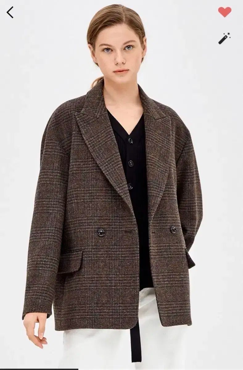 The HANDSOME SYSTEM オーバーサイズ CHECK ウール ジャケット