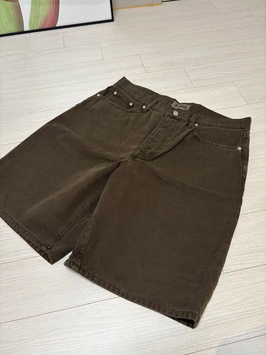 STUSSY ステューシー BIG オール ダイド ショーツ ブラウン 32