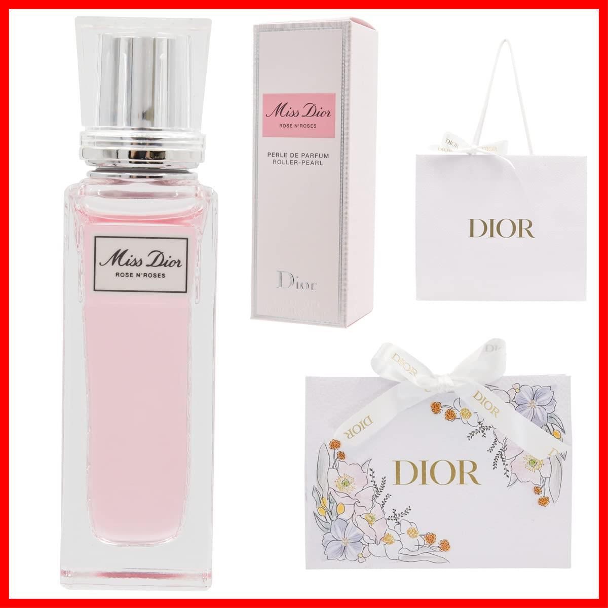 数量 Dior ミスディオール フレグランス デザインBOX 20ml 香水 パール ローラー ローズ＆ローズ ディオール ラッピング 紙袋付き ミス
