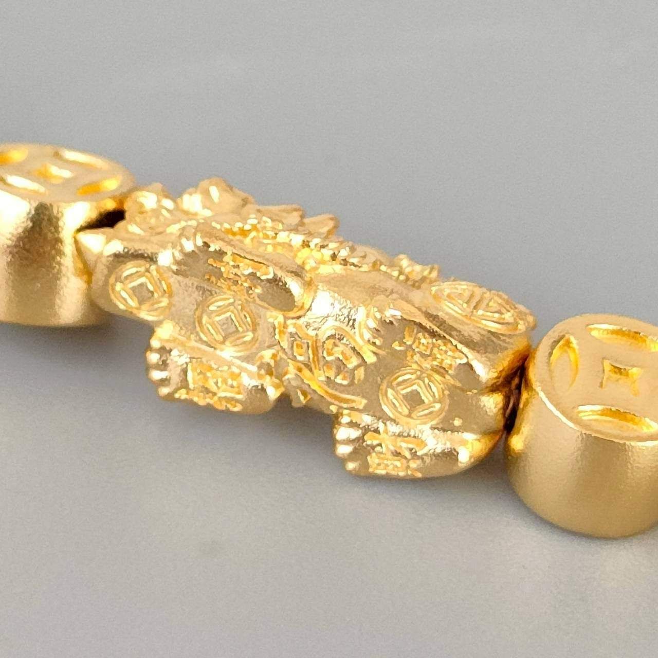 24金 K 24 男女兼用 CTF 周大福 財 龍 デザインブレス 9.34ｇ D 622