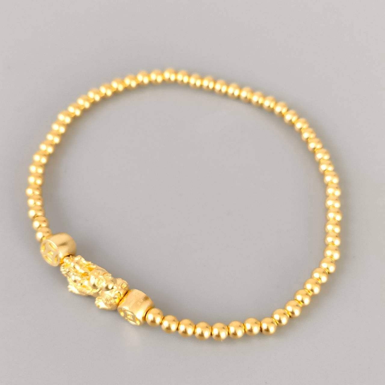 24金 K24 男女兼用 CTF 周大福 財 龍 デザインブレス 9.34g D622