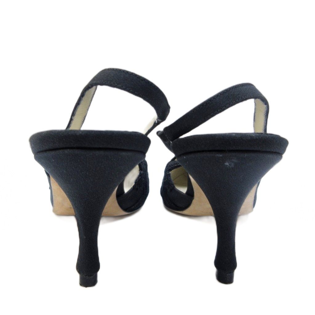 マノロブラニク MANOLO BLAHNIK ミュール レース 刺繍 バック