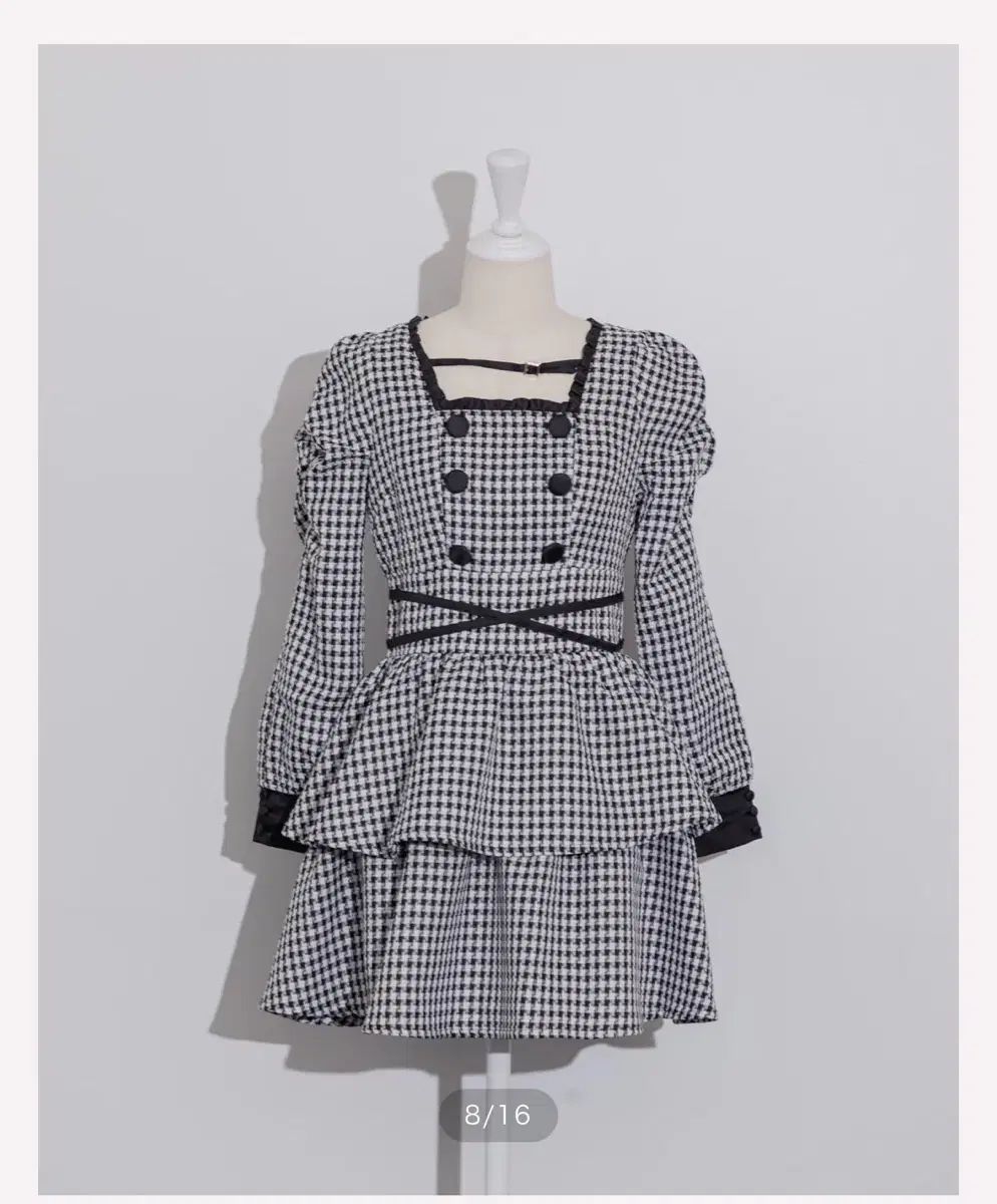 PIUM クロス ベルト ティアード ONE PIECE