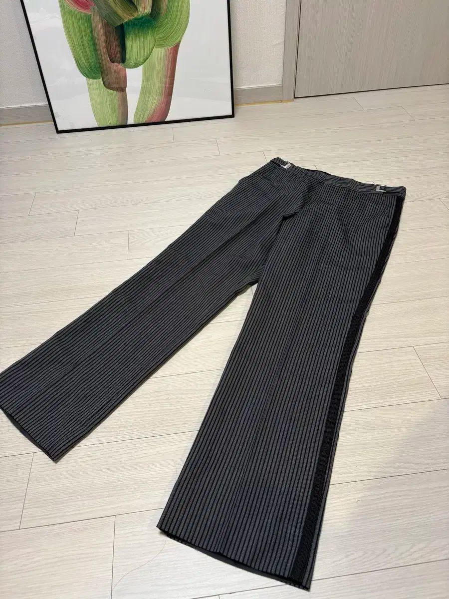 コム デ ギャルソン シャツ サイドライン ストライプ スラックス パンツ 30