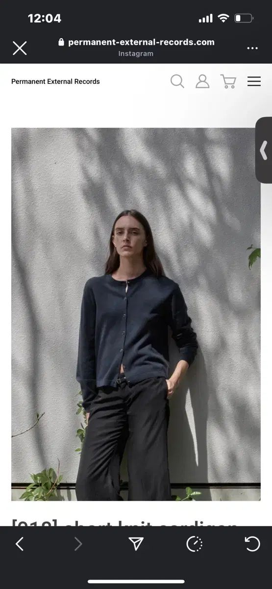 MUDULE カーディガン short knit cardigan