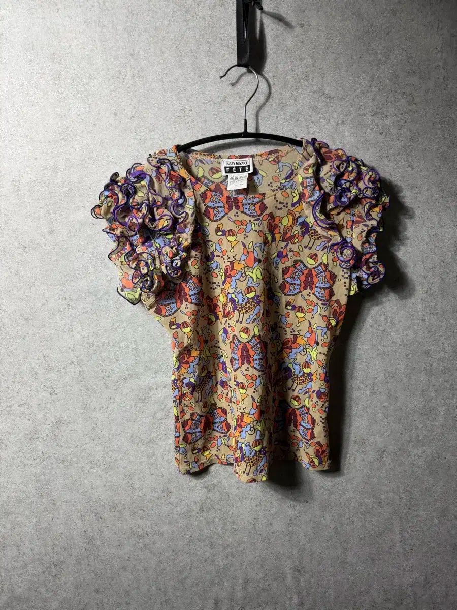 ISSEY MIYAKE イッセイミヤケ ペテ ヴィンテージ フリル 半袖 Tシャツ
