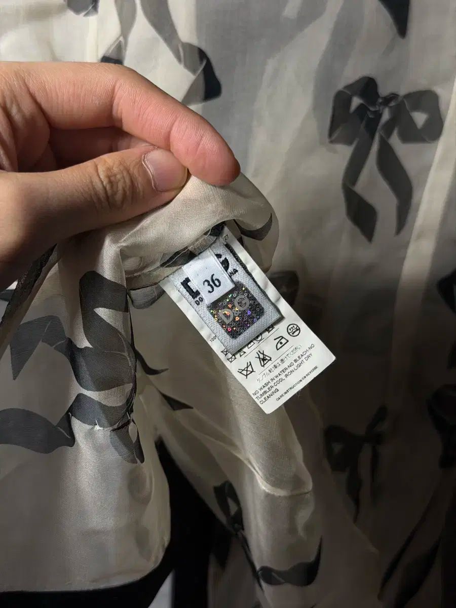  ドルチェ＆ガッバーナ リボン シースルー シャツ 長袖 シャツ ブラウス