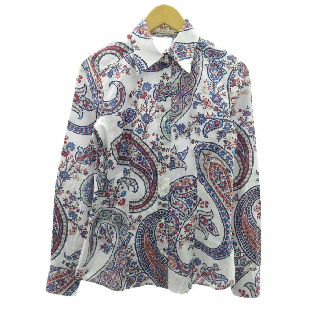 エトロ ETRO ペイズリー柄 シャツ ブラウス マルチ 38 約M