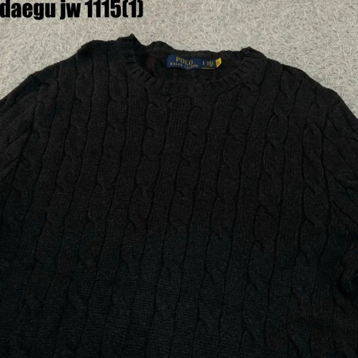 ポロ ケーブル編みニット S 新モデル