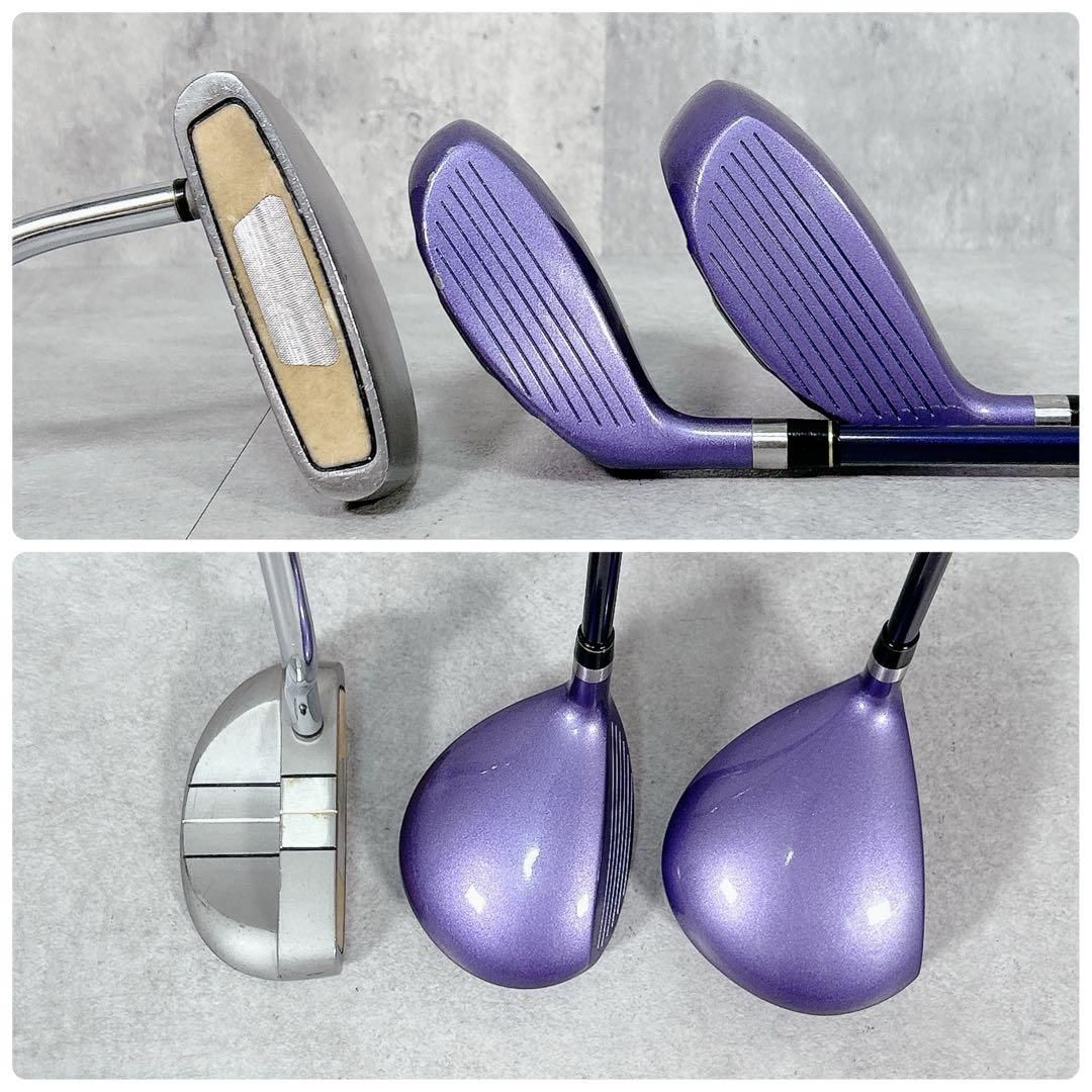 V289 YONEX 他 レディース ゴルフ クラブセット 9点 ピンク 初心者