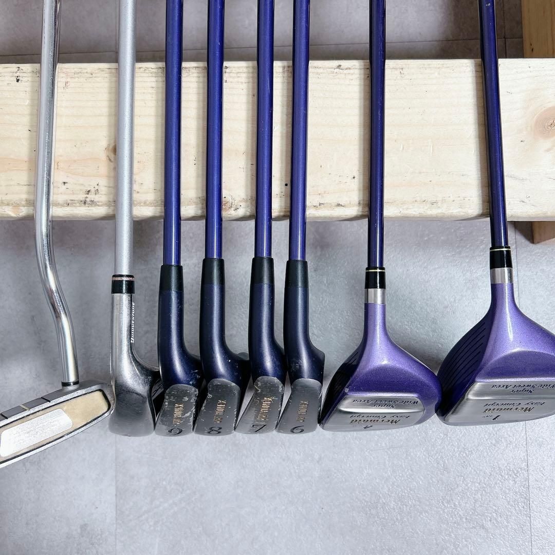 V289 YONEX 他 レディース ゴルフ クラブセット 9点 ピンク 初心者